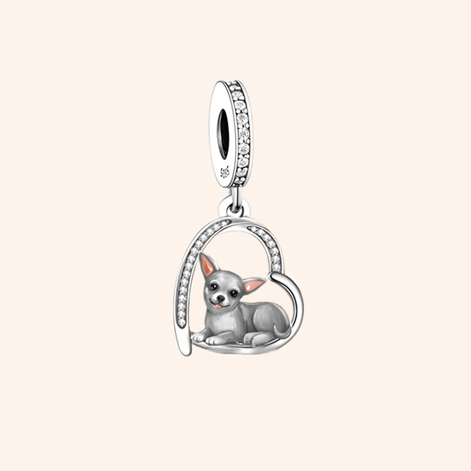 Charm Perrito Chihuahua Plata S925 - Charmsymore