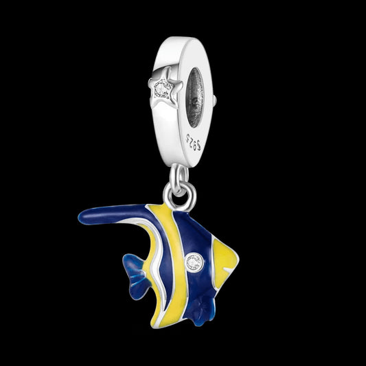 Charm Pez Plata S925 Mar - Charmsymore