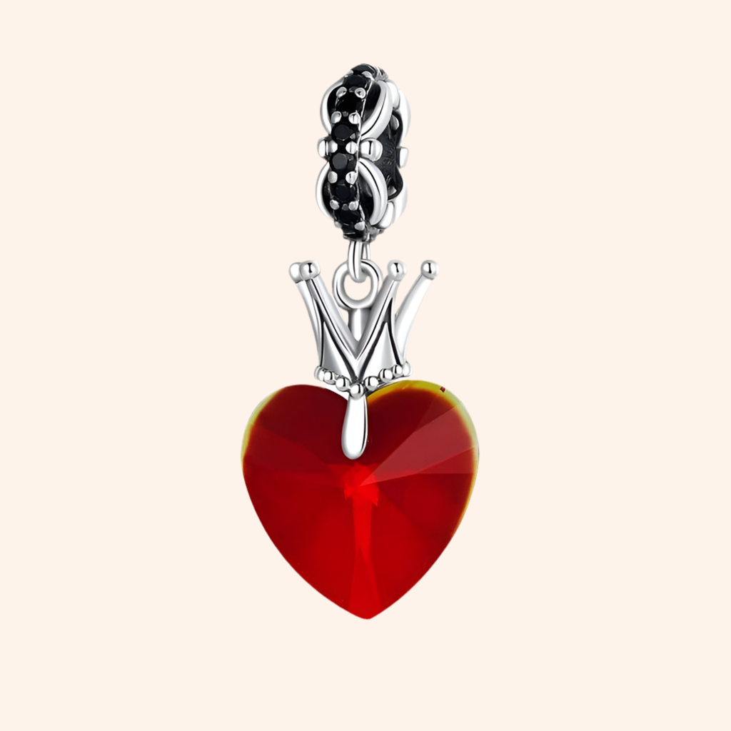 Charm Reyna Roja Plata 925 Alicia - Charmsymore