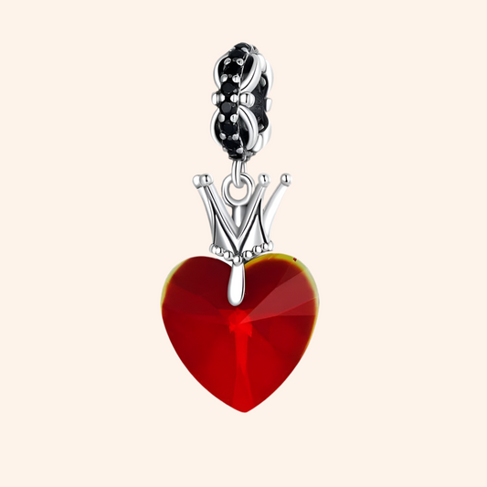 Charm Reyna Roja Plata 925 Alicia - Charmsymore