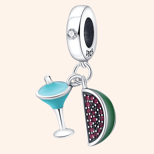 Charm Sandía & Bebida S925 - Charmsymore