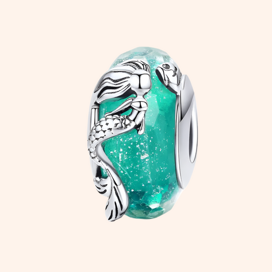 Charm Sirena de Cristal Plata S925 - Charmsymore