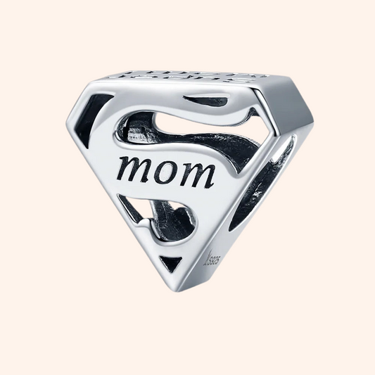 Charm Super Mamá Plata S925 - Charmsymore