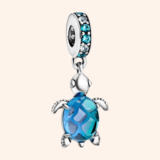 Charm Tortuga Azul S925 Entrega Inmediata - Charmsymore