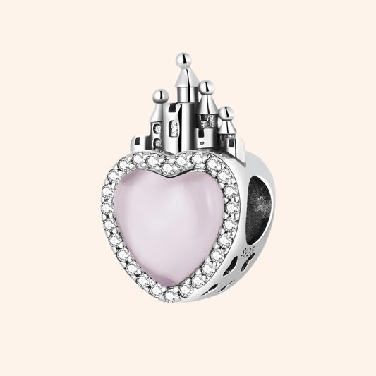 Charms Corazón Castillo Plata 925 - Charmsymore