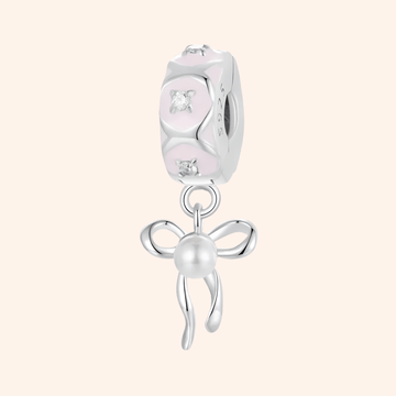 Clip Moñito Plata S925 para pulsera de charms | Charmsymore