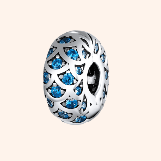 Clip Blue Plata S925 - Charmsymore