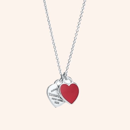 Collar Corazón Rojo Plata S925 𝗘𝗡𝗧𝗥𝗘𝗚𝗔 𝗜𝗡𝗠𝗘𝗗𝗜𝗔𝗧𝗔 - Charmsymore