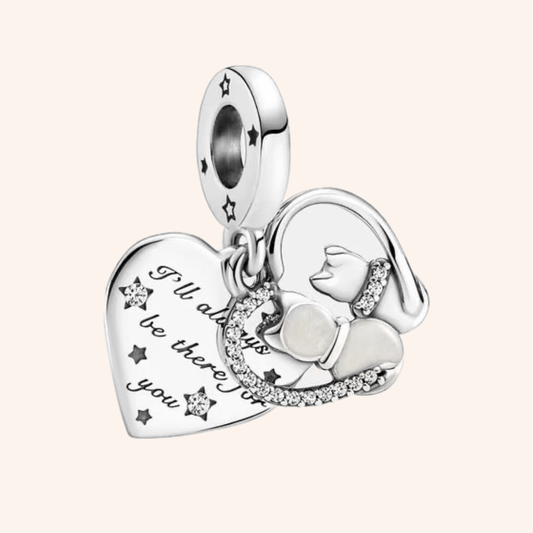 Corazon Mascotas Charm Plata S925 - Charmsymore