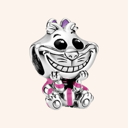 Gato sonriente Charm Plata S925 - Charmsymore
