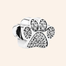 Charm Huellita Brillos Plata S925