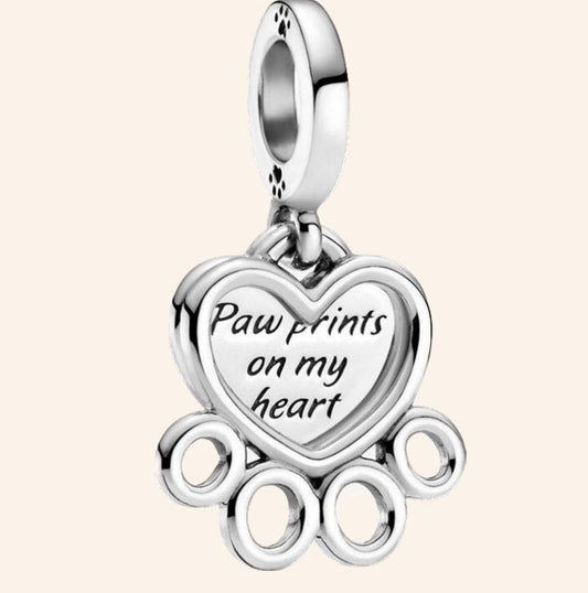 Huella perro Charm Plata S925 - Charmsymore
