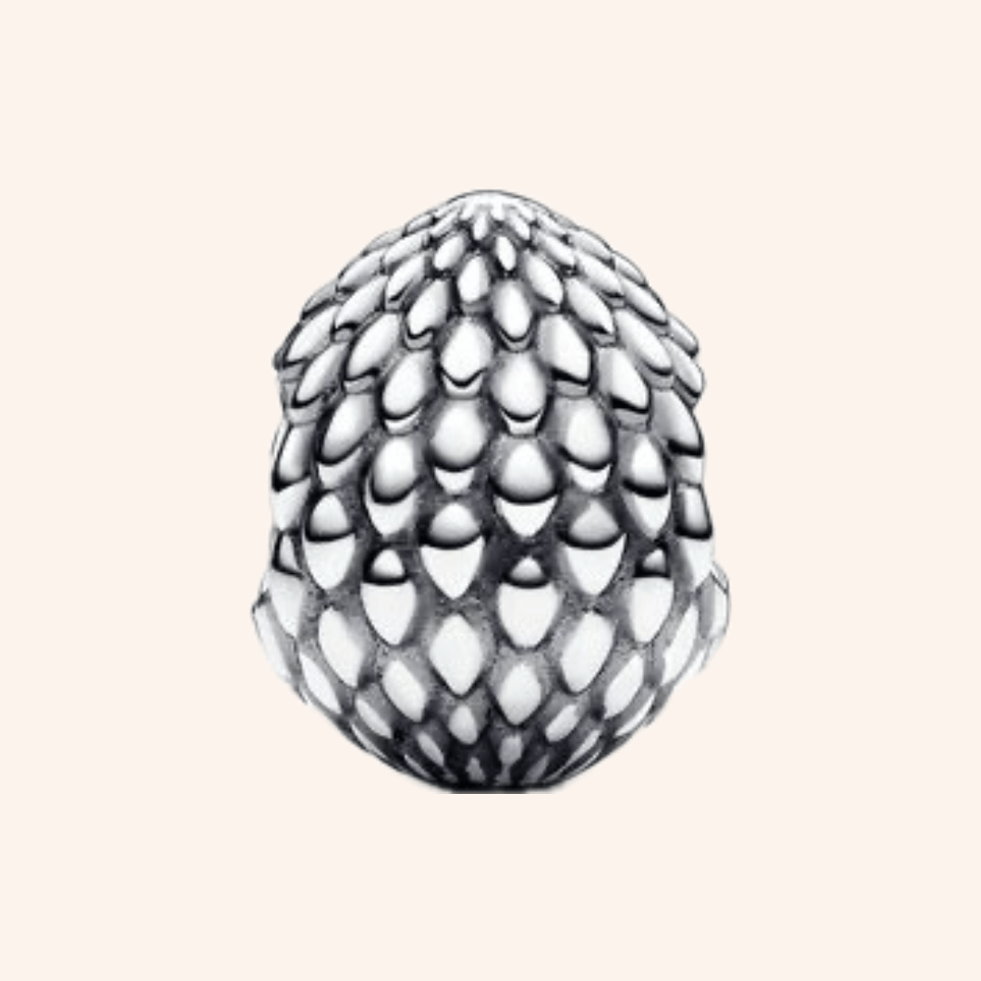 Huevo De Dragón GOT Charm Plata S925 - Charmsymore
