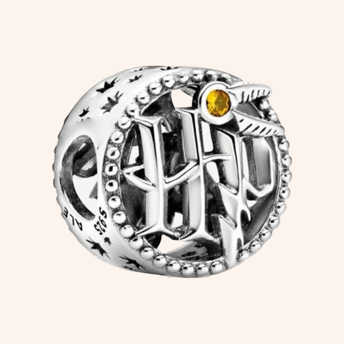 Harry Potter Logo Charm Plata S925 - Charmsymore