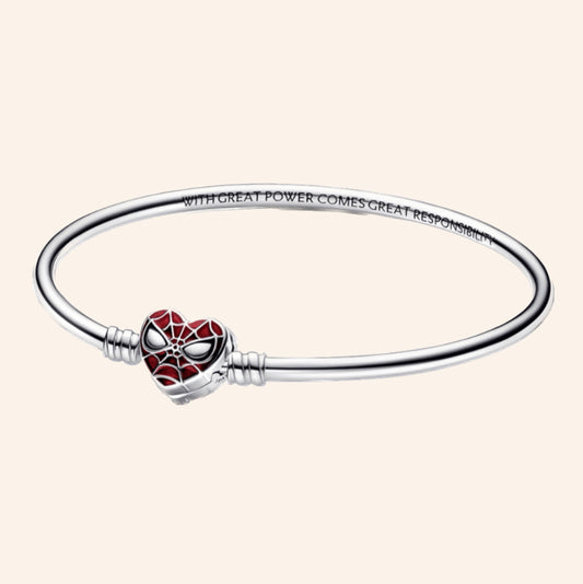 Pulsera Spiderman Plata S925 Entrega Inmediata