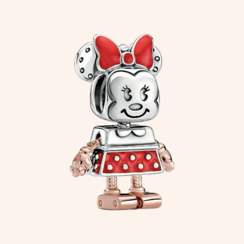 Minnie robot Charm Plata S925 Entrega Inmediata - Charmsymore