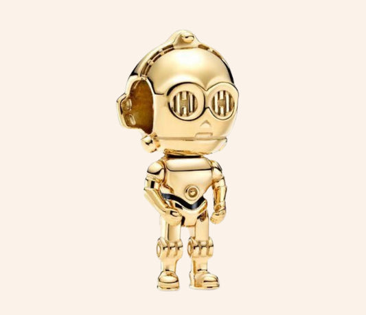 C-3PO Charm Plata S925 Entrega Inmediata - Charmsymore