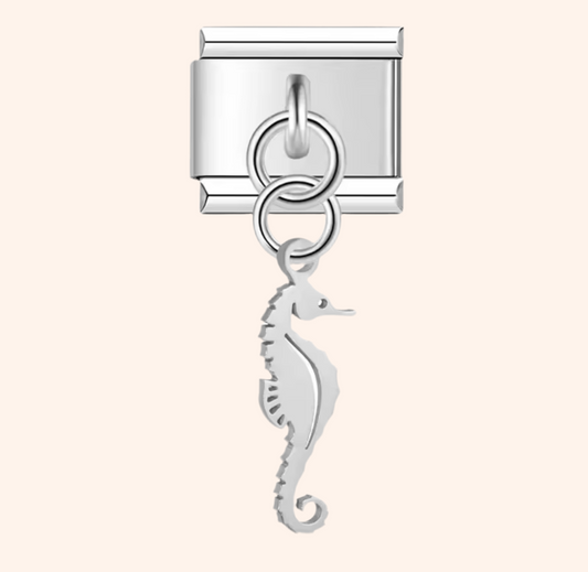 Italian Charm Caballito de Mar Plata 𝗘𝗡𝗧𝗥𝗘𝗚𝗔 𝗜𝗡𝗠𝗘𝗗𝗜𝗔𝗧𝗔 - Charmsymore
