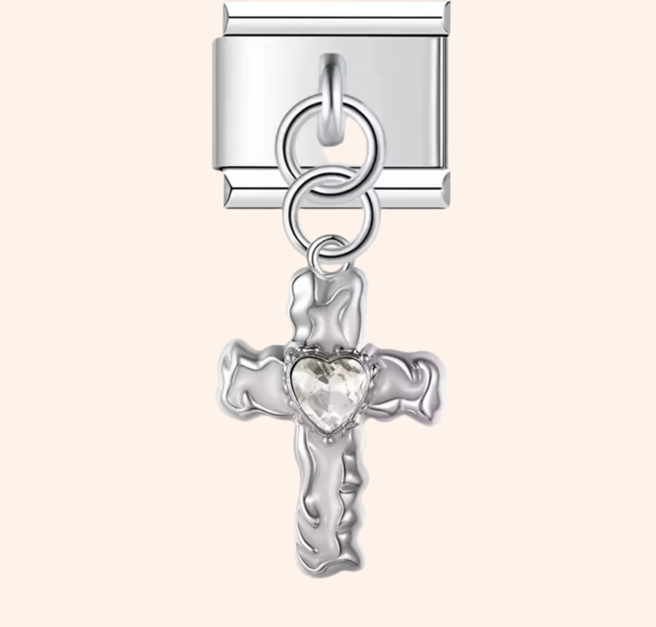 Italian Charm Cruz Blanca 𝗘𝗡𝗧𝗥𝗘𝗚𝗔 𝗜𝗡𝗠𝗘𝗗𝗜𝗔𝗧𝗔 - Charmsymore