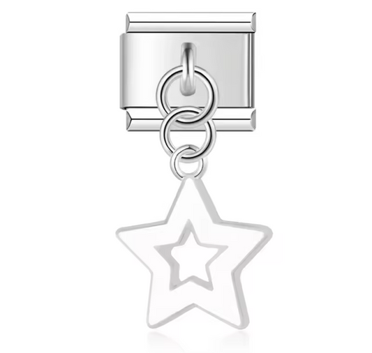 Italian Charm Estrella Blanca  𝗘𝗡𝗧𝗥𝗘𝗚𝗔 𝗜𝗡𝗠𝗘𝗗𝗜𝗔𝗧𝗔 - Charmsymore
