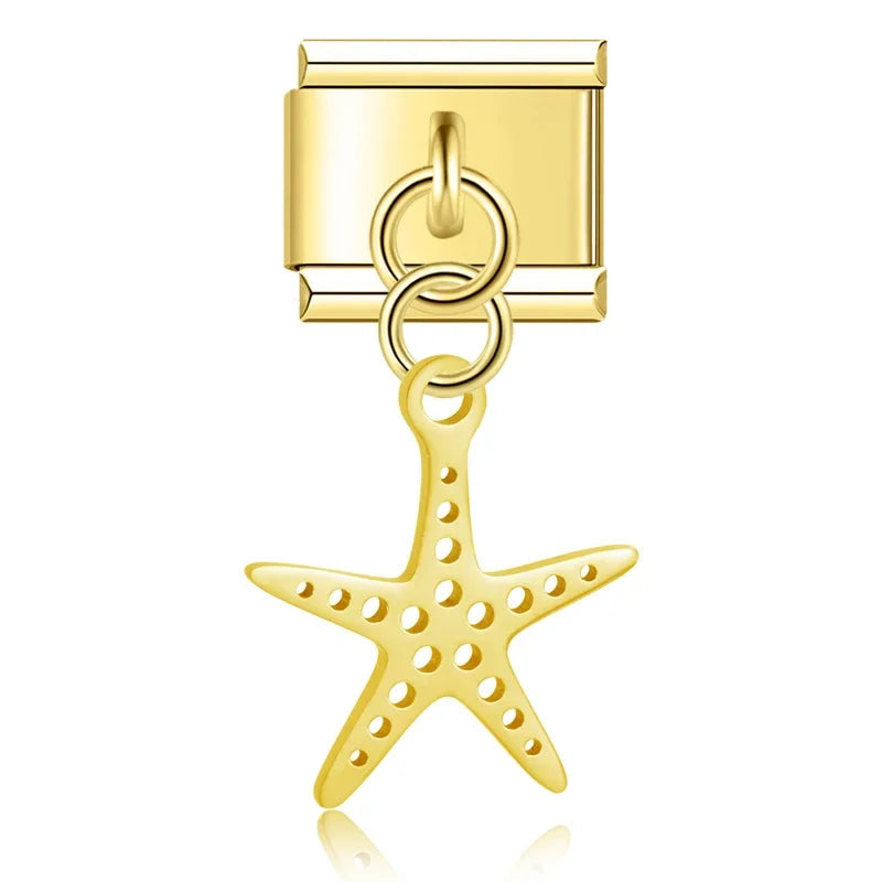 Italian Charm Estrella De Mar Dorado 𝗘𝗡𝗧𝗥𝗘𝗚𝗔 𝗜𝗡𝗠𝗘𝗗𝗜𝗔𝗧𝗔 - Charmsymore