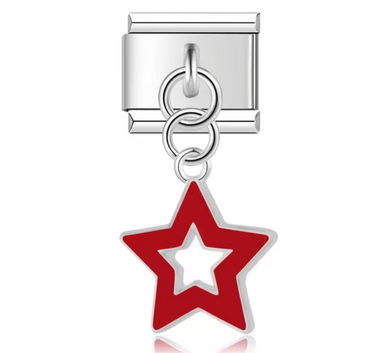 Italian Charm Estrella Roja 𝗘𝗡𝗧𝗥𝗘𝗚𝗔 𝗜𝗡𝗠𝗘𝗗𝗜𝗔𝗧𝗔 - Charmsymore