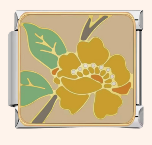 Italian Charm Flor Amarilla 𝗘𝗡𝗧𝗥𝗘𝗚𝗔 𝗜𝗡𝗠𝗘𝗗𝗜𝗔𝗧𝗔 - Charmsymore