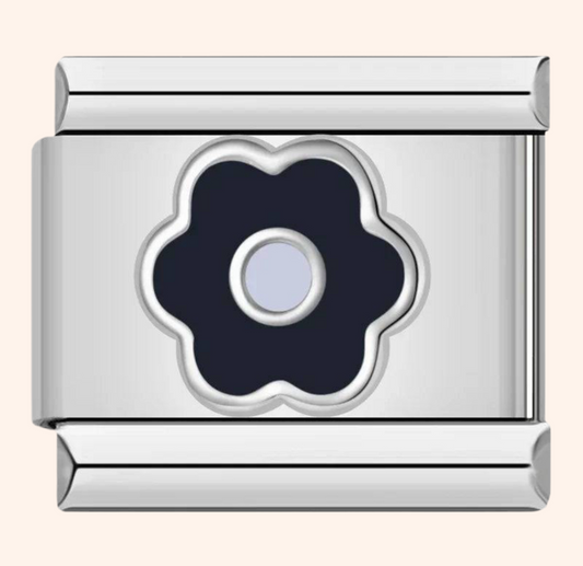 Italian Charm Flor Black 𝗘𝗡𝗧𝗥𝗘𝗚𝗔 𝗜𝗡𝗠𝗘𝗗𝗜𝗔𝗧𝗔 - Charmsymore
