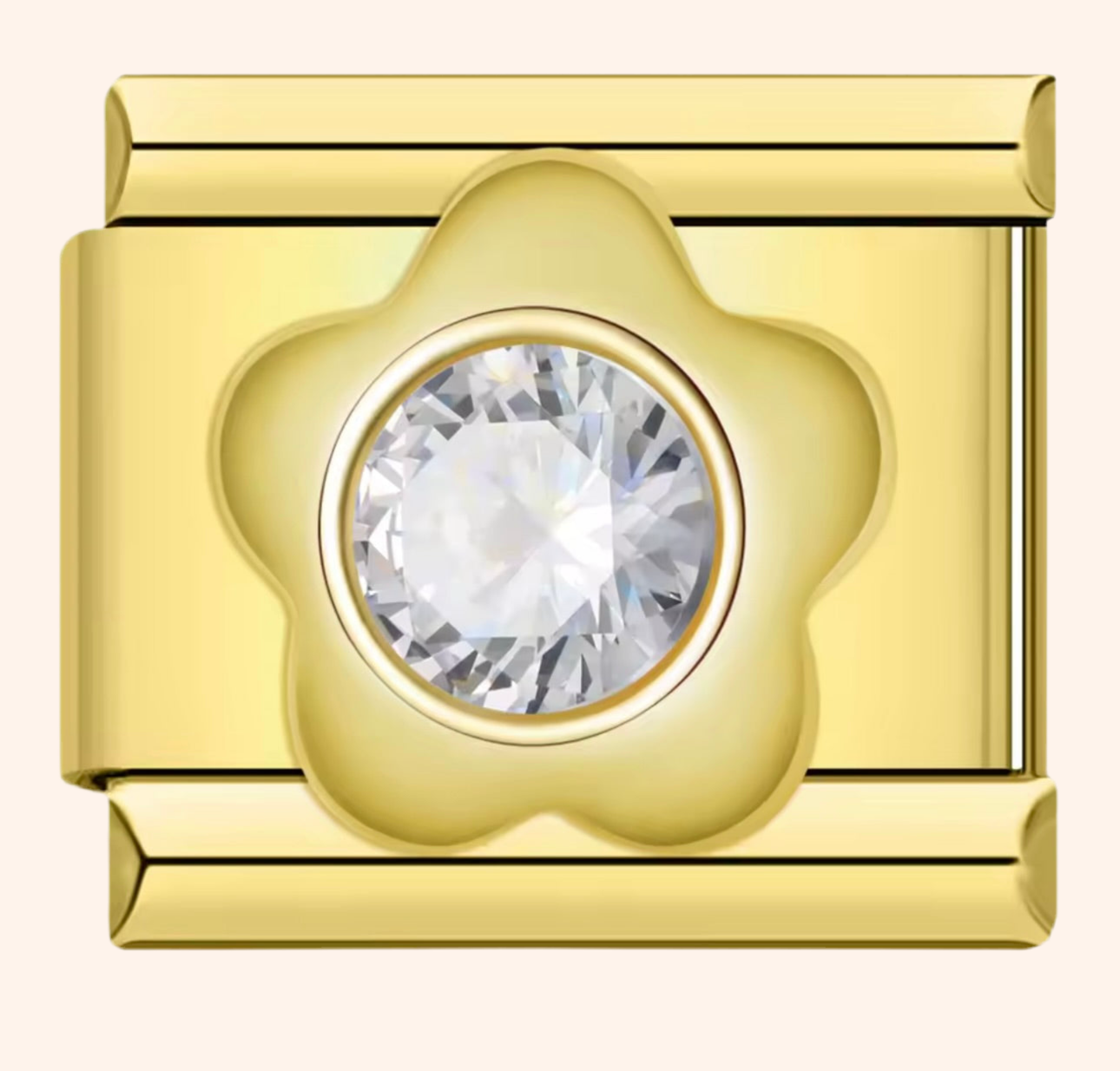 Italian Charm Flor Dorada 𝗘𝗡𝗧𝗥𝗘𝗚𝗔 𝗜𝗡𝗠𝗘𝗗𝗜𝗔𝗧𝗔 - Charmsymore