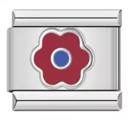 Italian Charm Flor Roja - Charmsymore