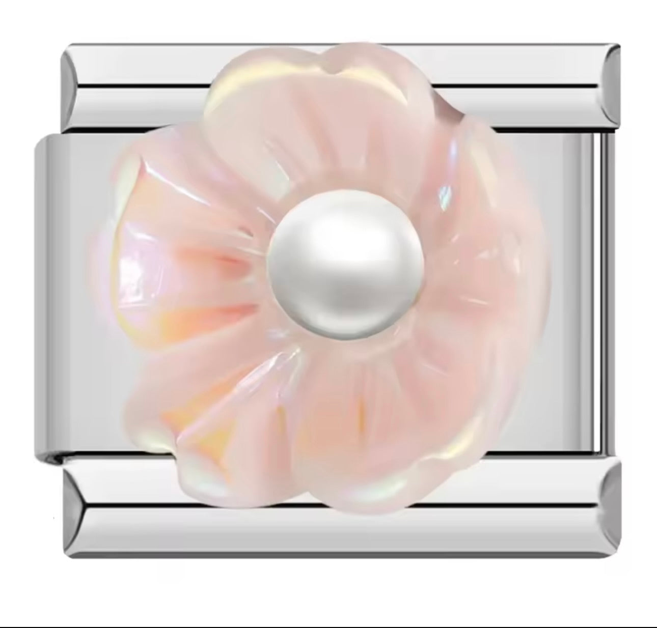 Italian Charm Flor Rosa 𝗘𝗡𝗧𝗥𝗘𝗚𝗔 𝗜𝗡𝗠𝗘𝗗𝗜𝗔𝗧𝗔 - Charmsymore