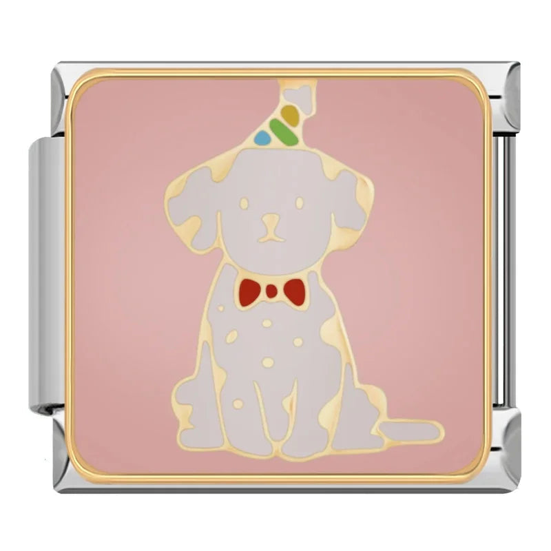Italian Charm Perrito Cumpleañero 𝗘𝗡𝗧𝗥𝗘𝗚𝗔 𝗜𝗡𝗠𝗘𝗗𝗜𝗔𝗧𝗔 - Charmsymore