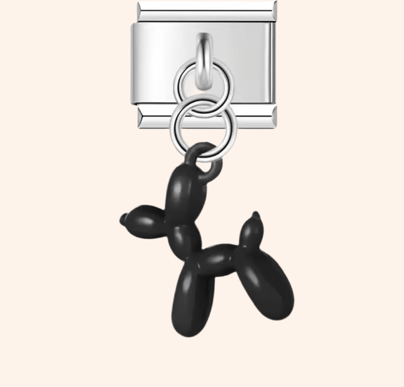 Italian Charm Perrito Negro Globo 𝗘𝗡𝗧𝗥𝗘𝗚𝗔 𝗜𝗡𝗠𝗘𝗗𝗜𝗔𝗧𝗔 - Charmsymore