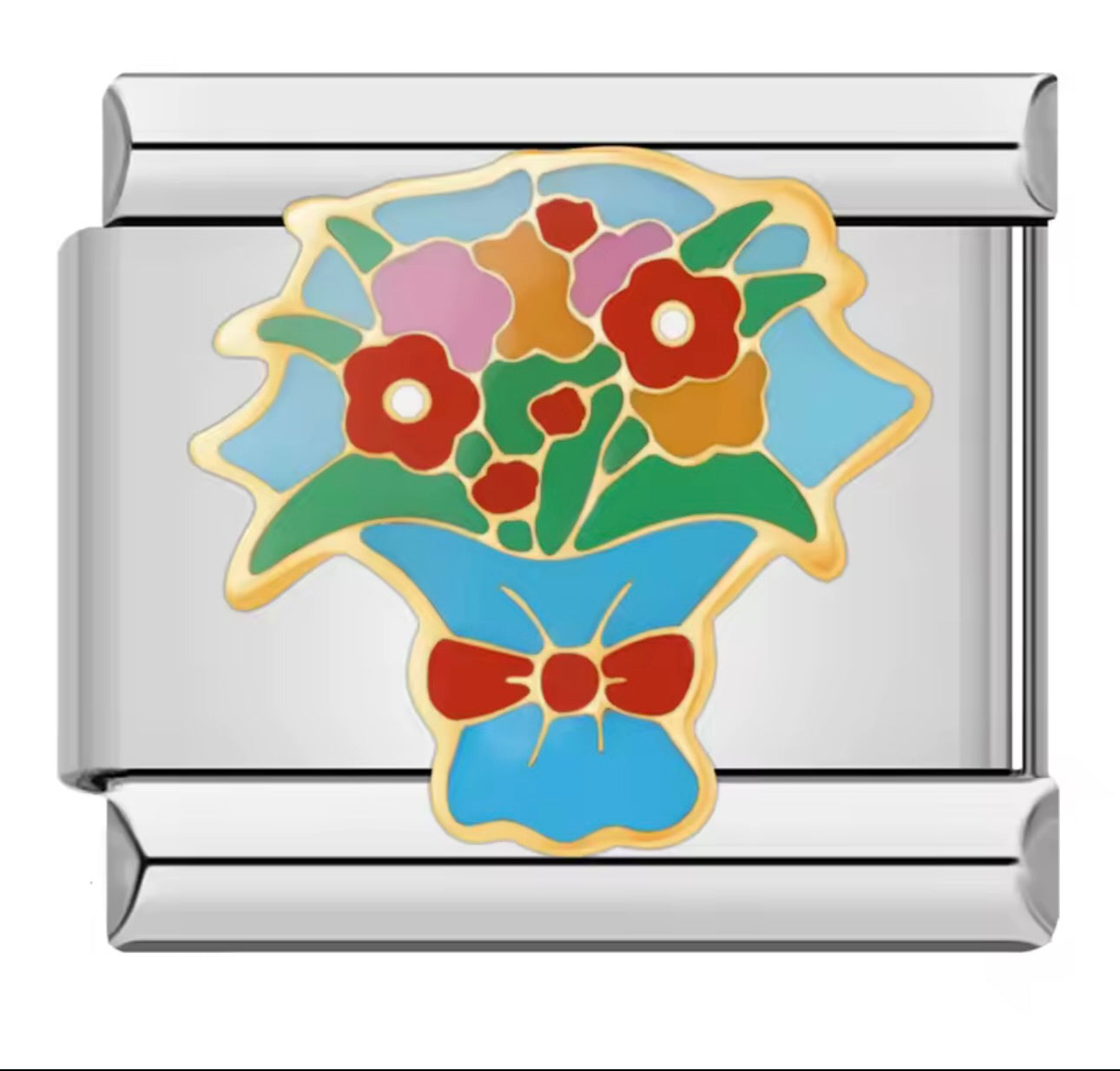 Italian Charm Ramo de Flores 𝗘𝗡𝗧𝗥𝗘𝗚𝗔 𝗜𝗡𝗠𝗘𝗗𝗜𝗔𝗧𝗔 - Charmsymore