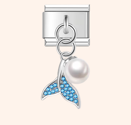 Italian Charm Sirena Azul 𝗘𝗡𝗧𝗥𝗘𝗚𝗔 𝗜𝗡𝗠𝗘𝗗𝗜𝗔𝗧𝗔 - Charmsymore