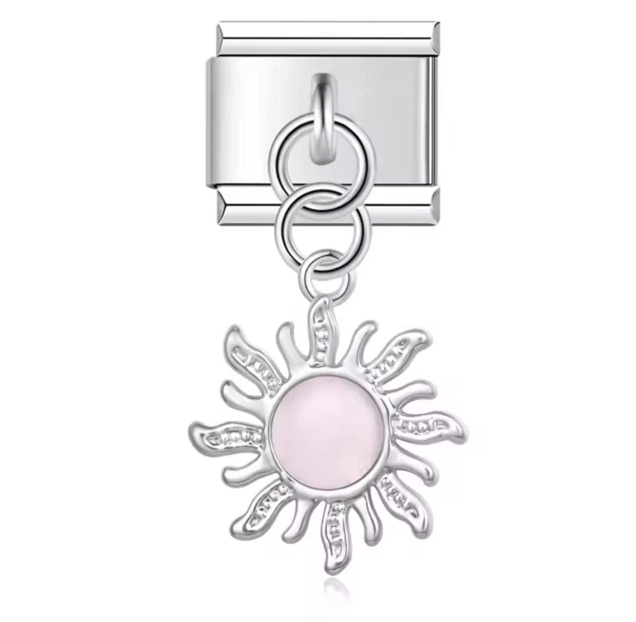 Italian Charm Sol Rosa Plata 𝗘𝗡𝗧𝗥𝗘𝗚𝗔 𝗜𝗡𝗠𝗘𝗗𝗜𝗔𝗧𝗔 - Charmsymore