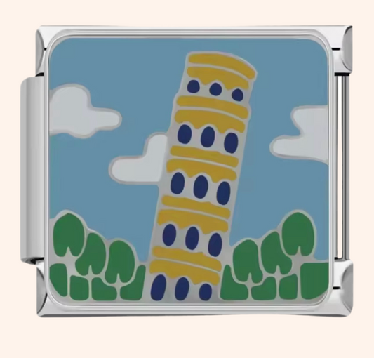 Italian Charm Torre de Pisa 𝗘𝗡𝗧𝗥𝗘𝗚𝗔 𝗜𝗡𝗠𝗘𝗗𝗜𝗔𝗧𝗔 - Charmsymore
