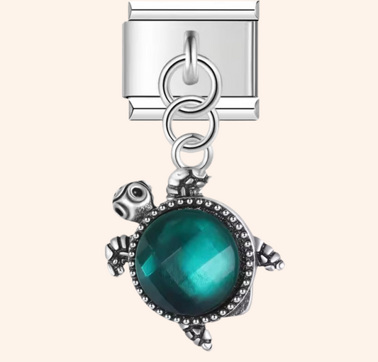 Italian Charm Tortuga Verde 𝗘𝗡𝗧𝗥𝗘𝗚𝗔 𝗜𝗡𝗠𝗘𝗗𝗜𝗔𝗧𝗔 - Charmsymore
