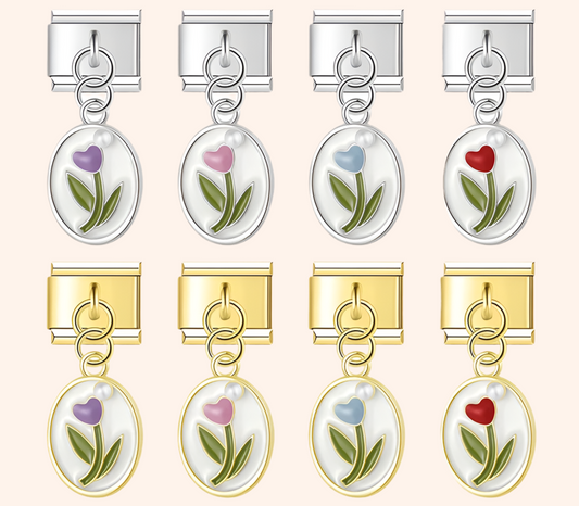 Italian Charm Tulipanes - Charmsymore