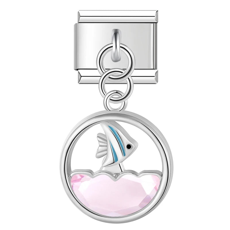 Italian Charms Ballena & Peces - Charmsymore