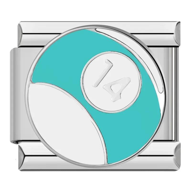 Italian Charms Billar Acero Inoxidable - Charmsymore