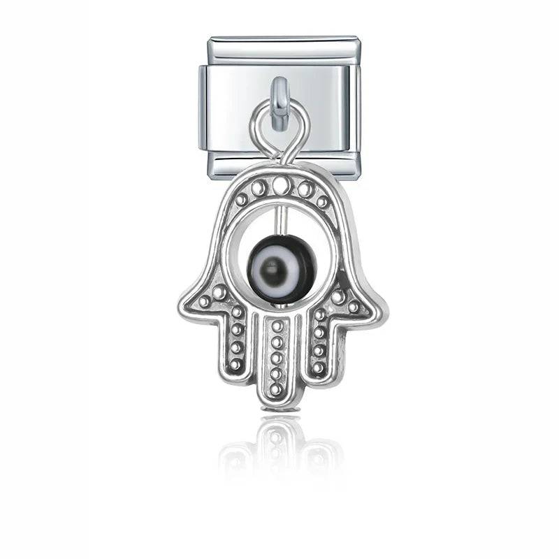 Italian Charms Colgantes Ojo Acero Inoxidable - Charmsymore