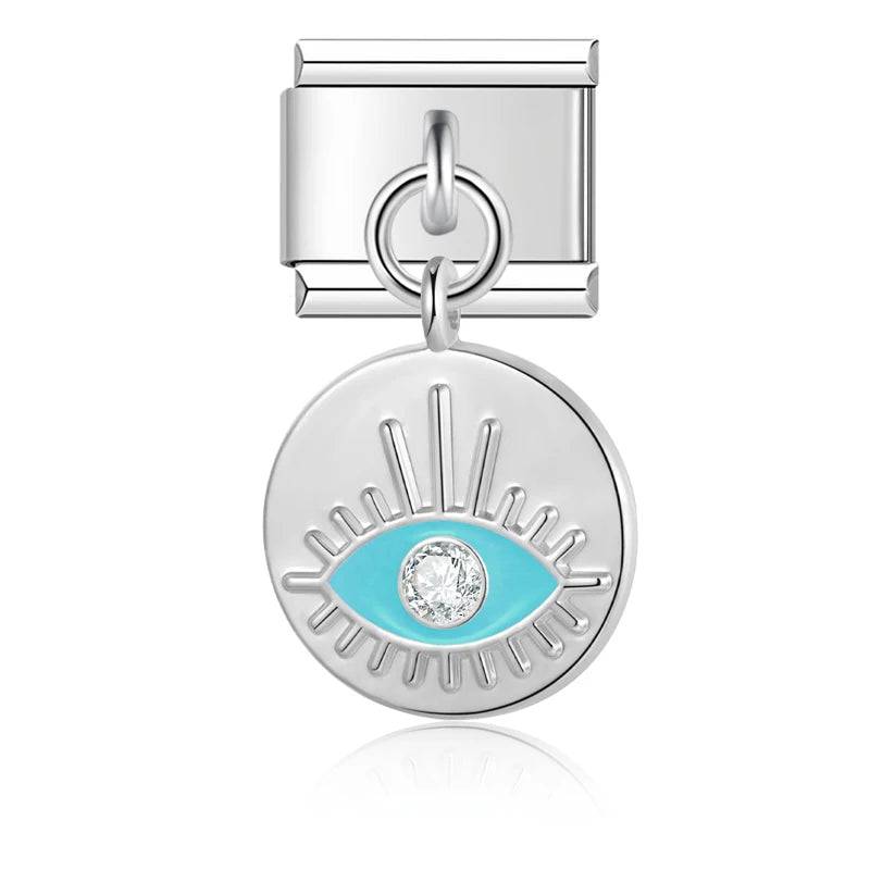 Italian Charms Colgantes Ojo Acero Inoxidable - Charmsymore