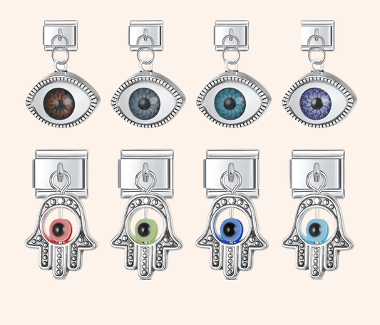 Italian Charms Colgantes Ojo Acero Inoxidable - Charmsymore