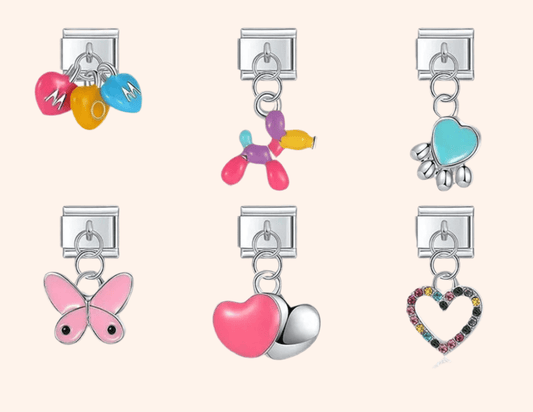 Italian Charms Coloridos Acero Inoxidable - Charmsymore