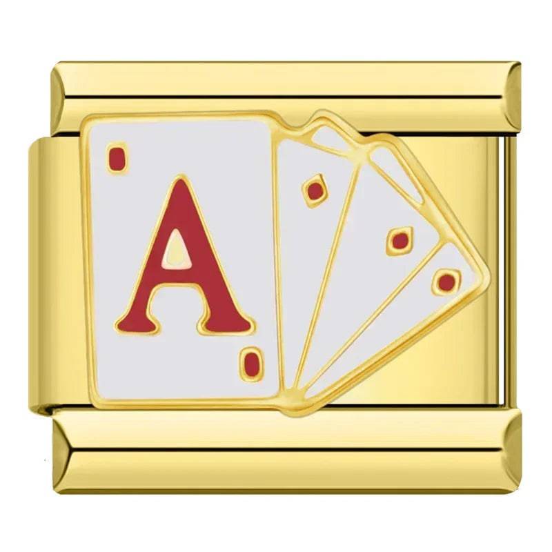 Italian Charms Dorados Acero Inoxidable - Charmsymore