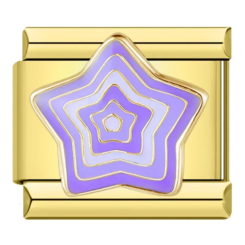 Italian Charms Dorados Estrellas y Lunas - Charmsymore