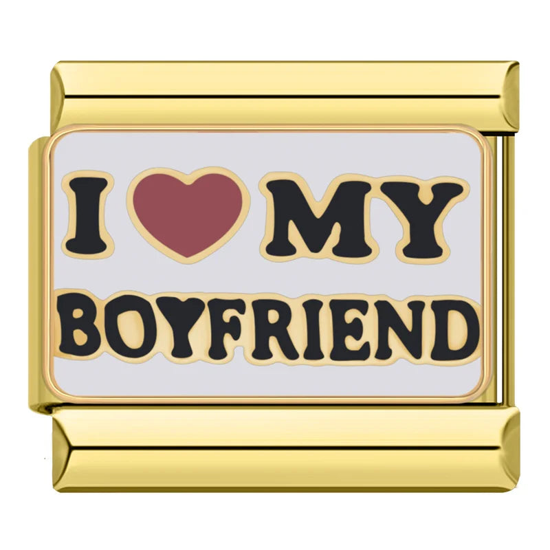 Italian Charms Dorados I Love - Charmsymore
