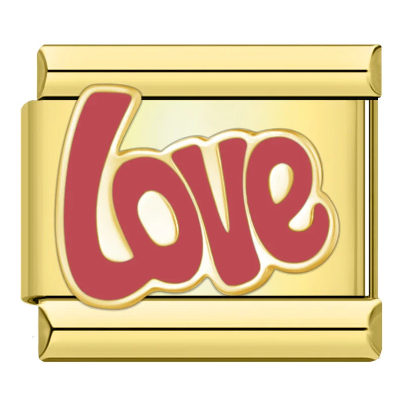 Italian Charms Dorados I Love - Charmsymore
