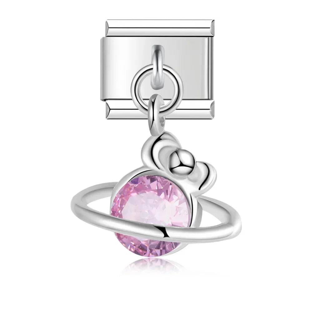 Italian Charms Espacio Acero Inoxidable - Charmsymore